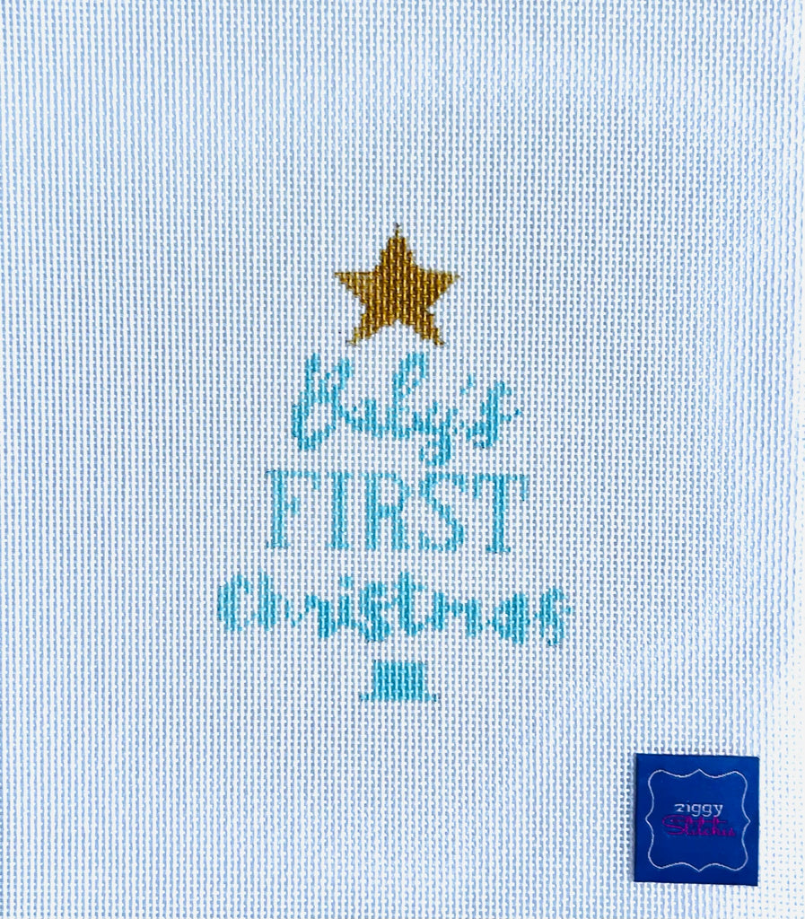 Baby's First Christmas Tree Blue