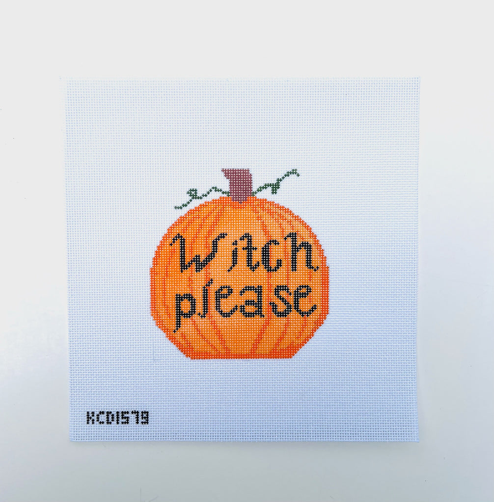 Witch Please Pumpkin Canvas