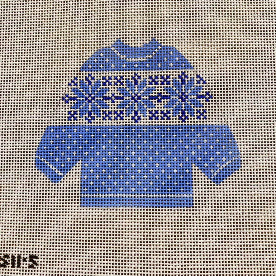 Blue Snowflake Pullover