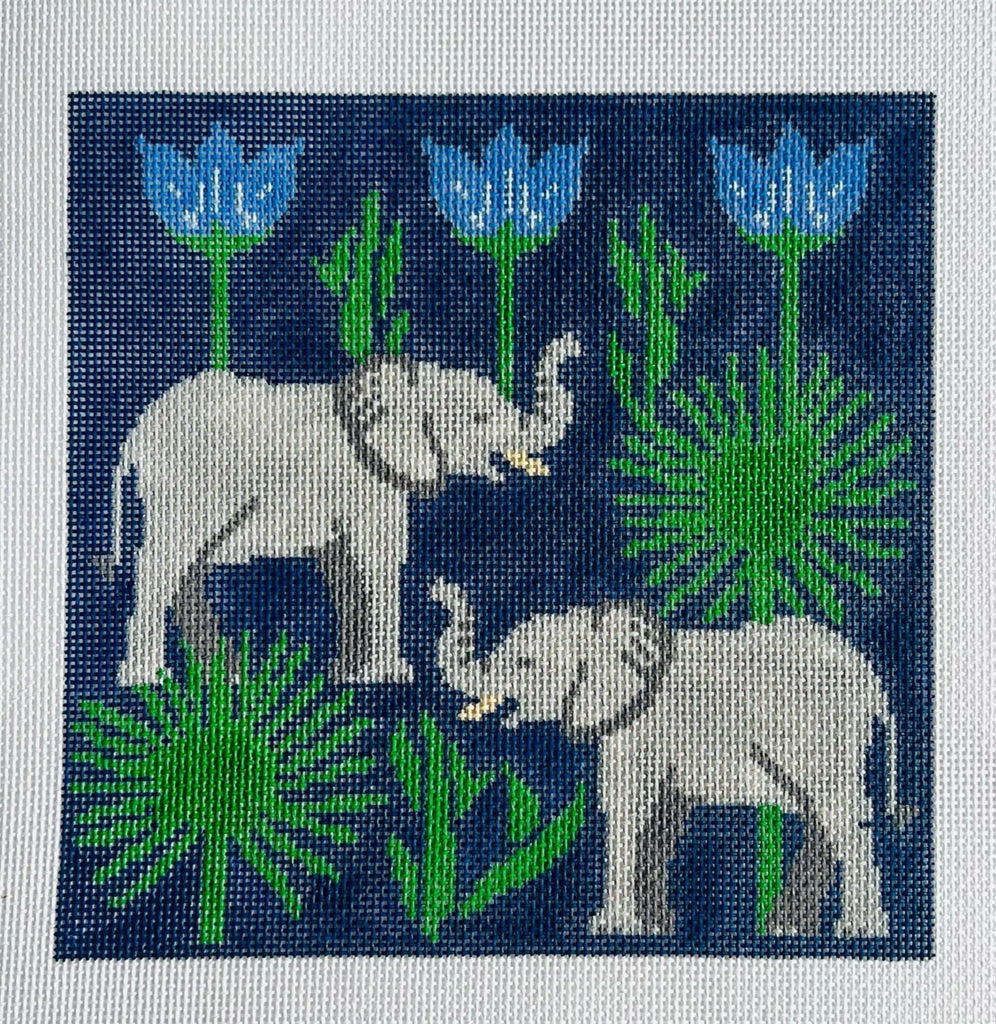 Elephants with Palms