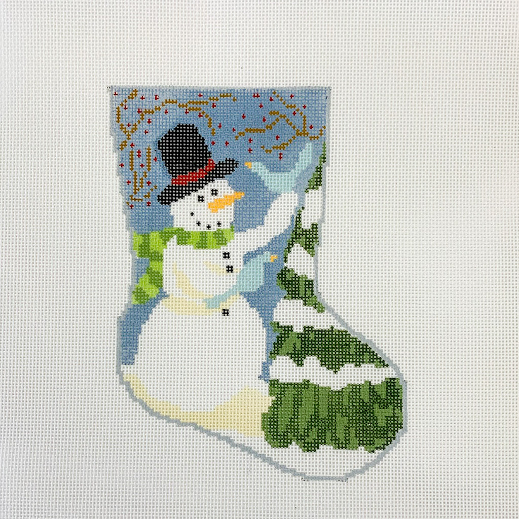 Frosty Ornament Sized Bauble Stocking Canvas