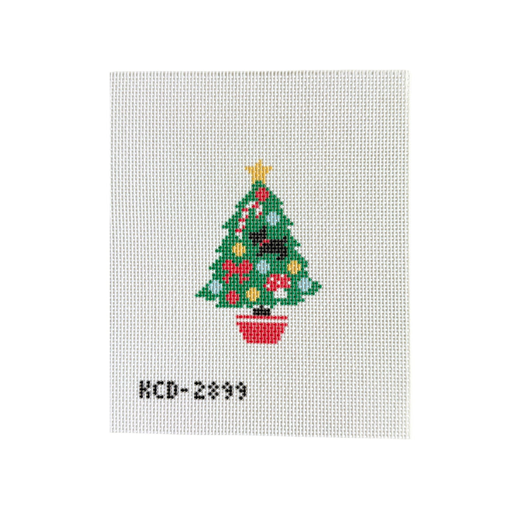 Christmas Tree Printed Canvas