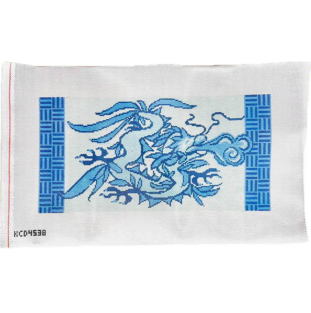 Blue and White Dragon Canvas