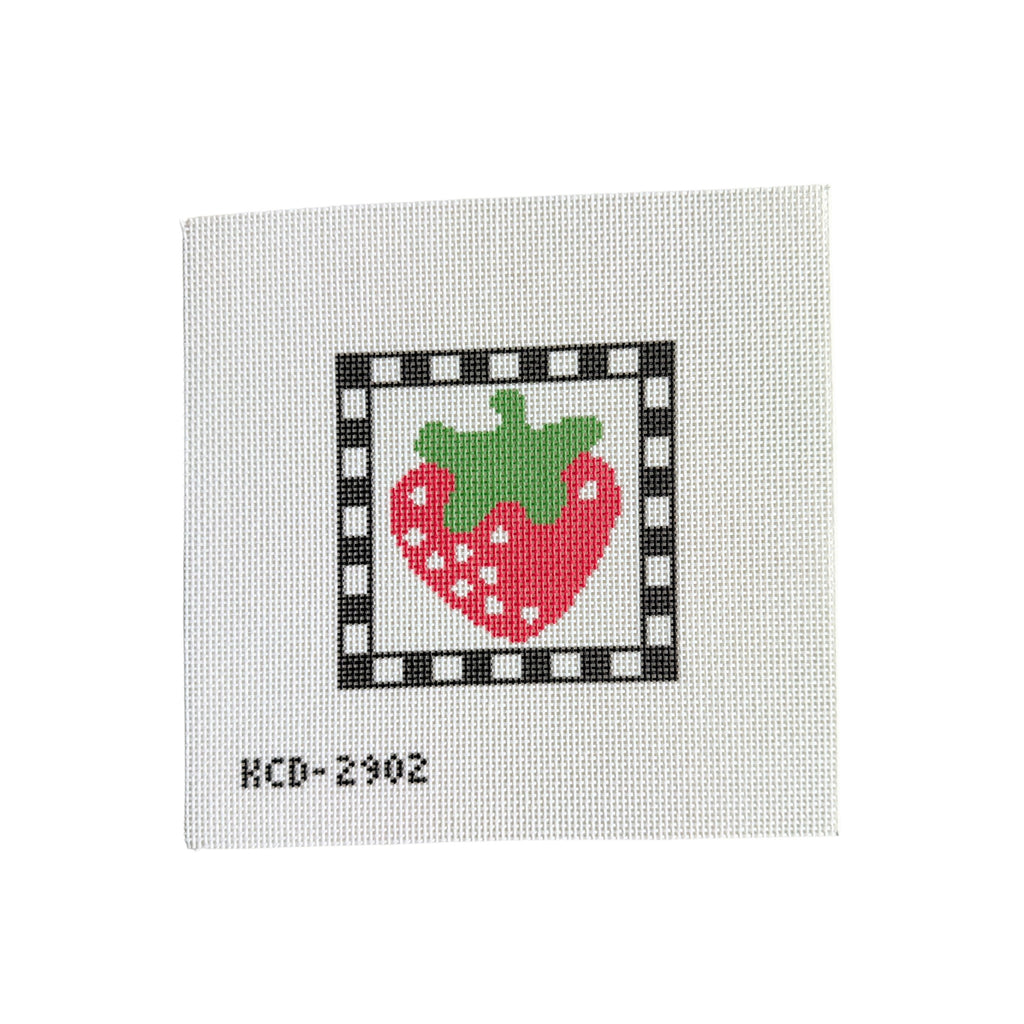 Strawberry Square Printed Canvas