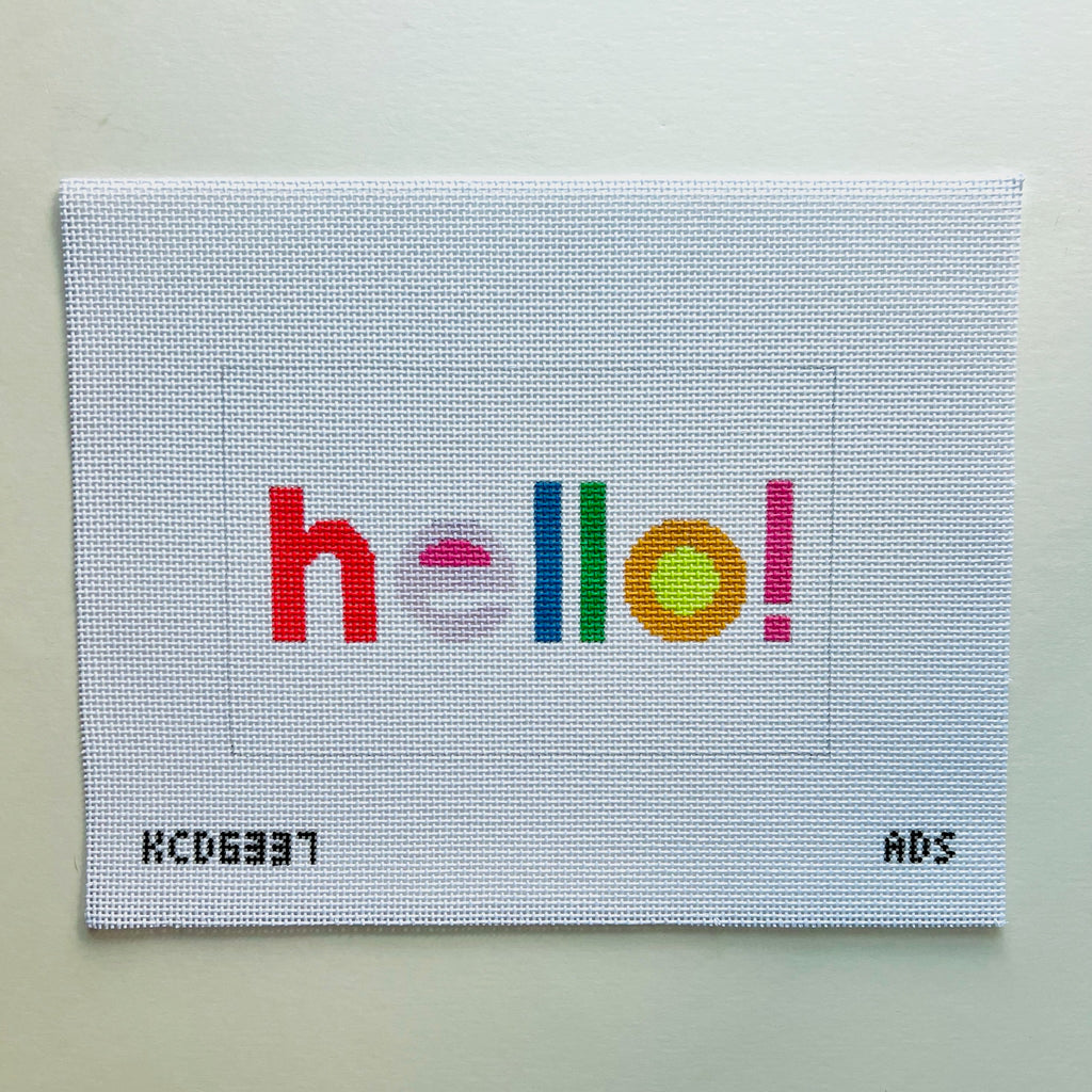 Hello Acrylic Purse Insert Canvas