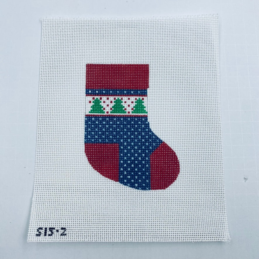 Christmas Trees Mini Stocking