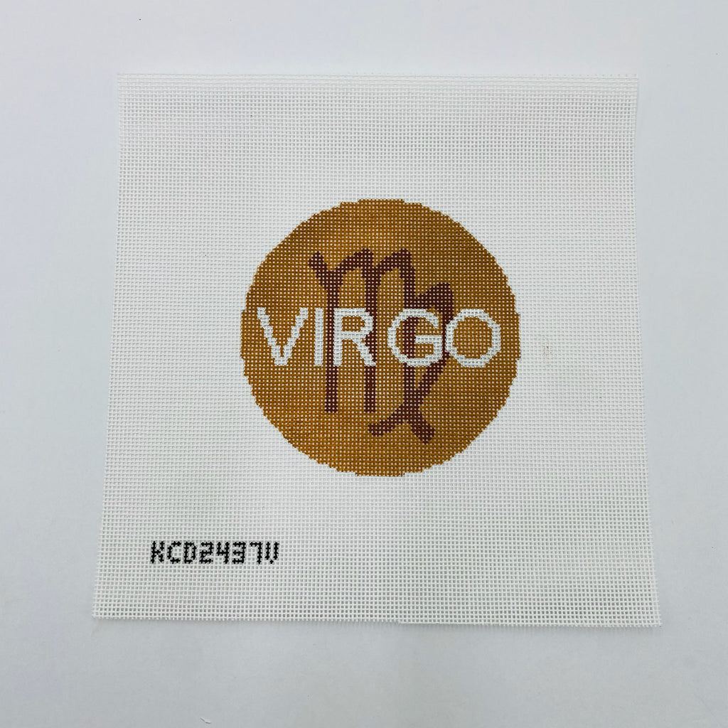 Virgo Zodiac Round Canvas