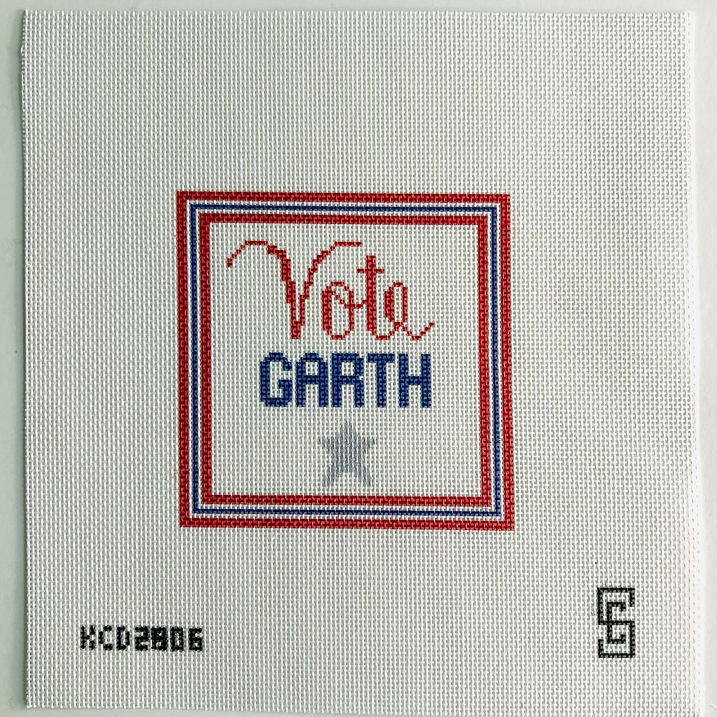 Vote Garth Printed Canvas