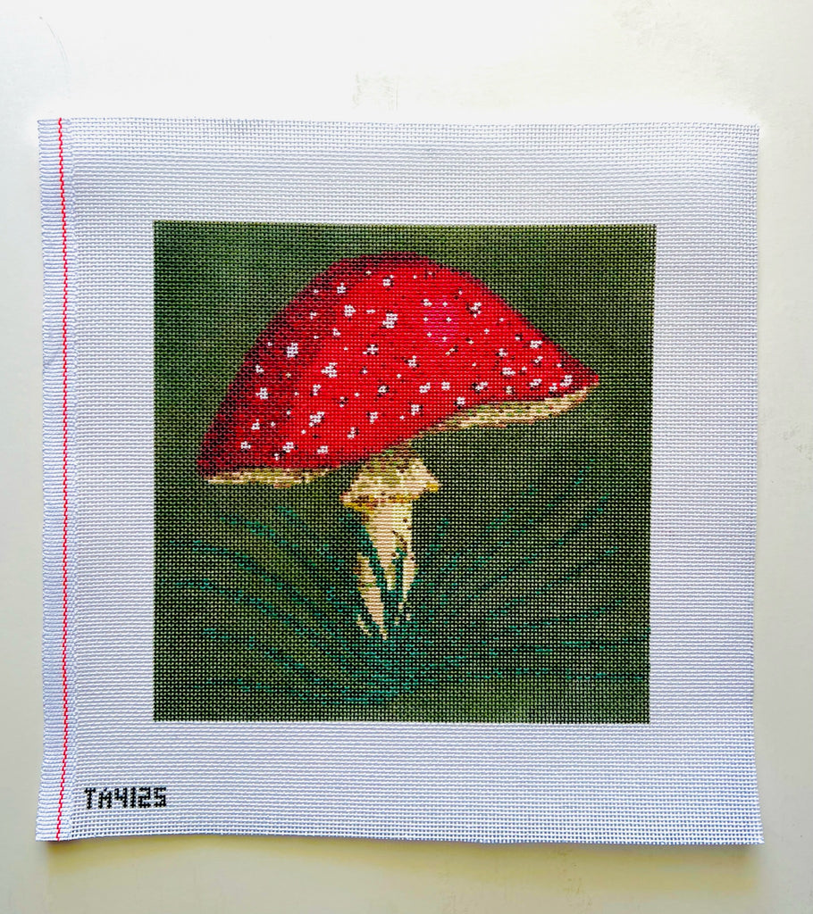Fly Agaric on Green Canvas