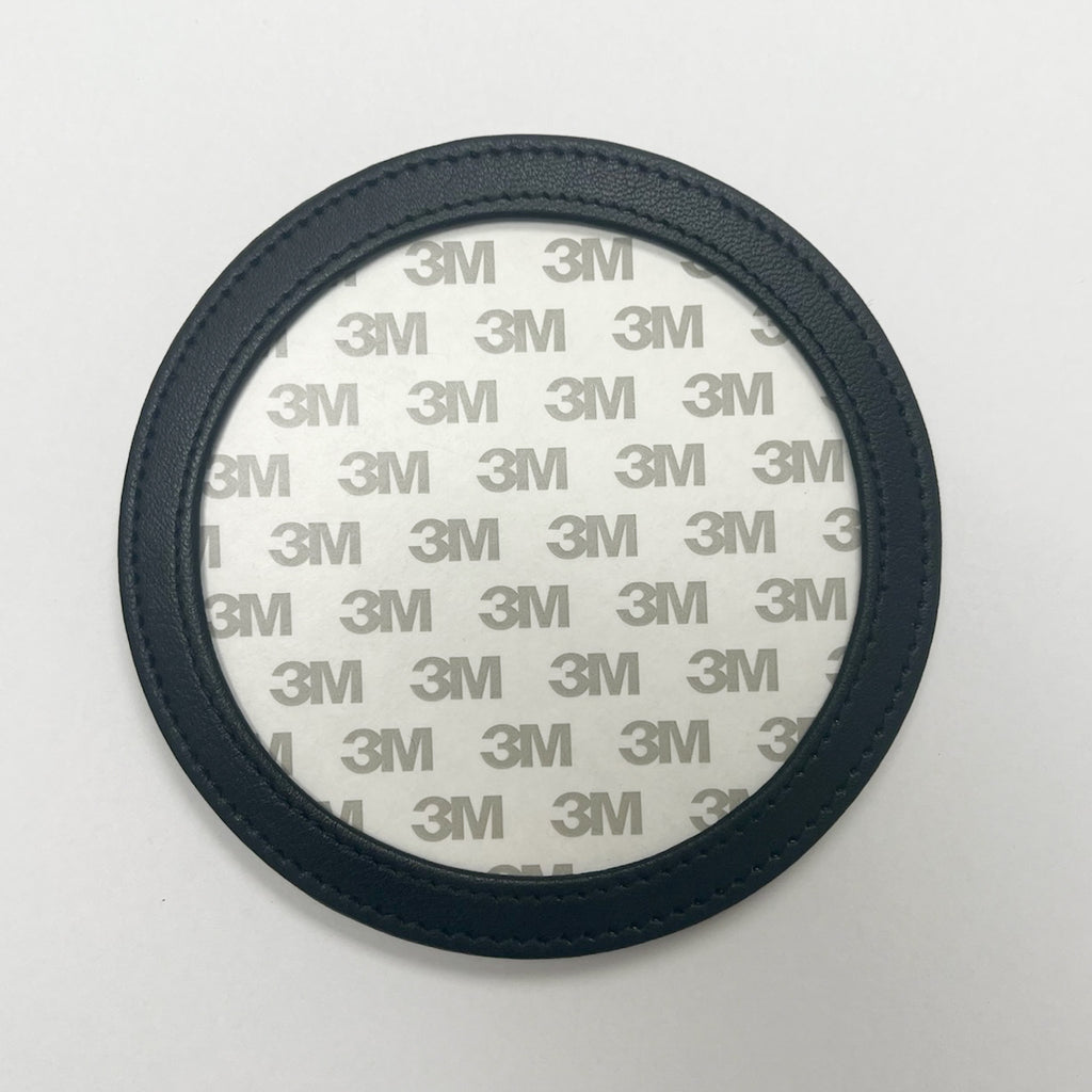 Round Self Finishing Leather Coaster