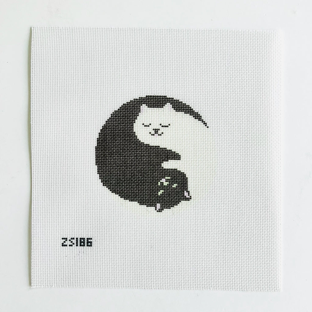 Yin Yang Cuddles Printed Canvas