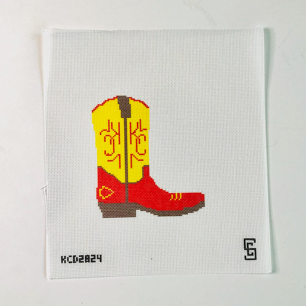 Chiefs Cowboy Boot Printed Canvas