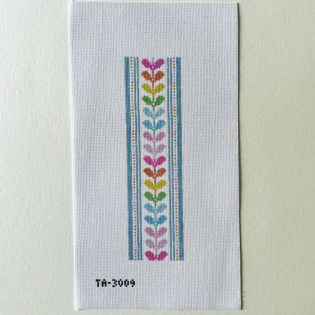 Rainbow Leaves Key Fob Canvas