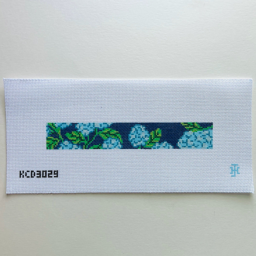 Floral Key Fob on Blue