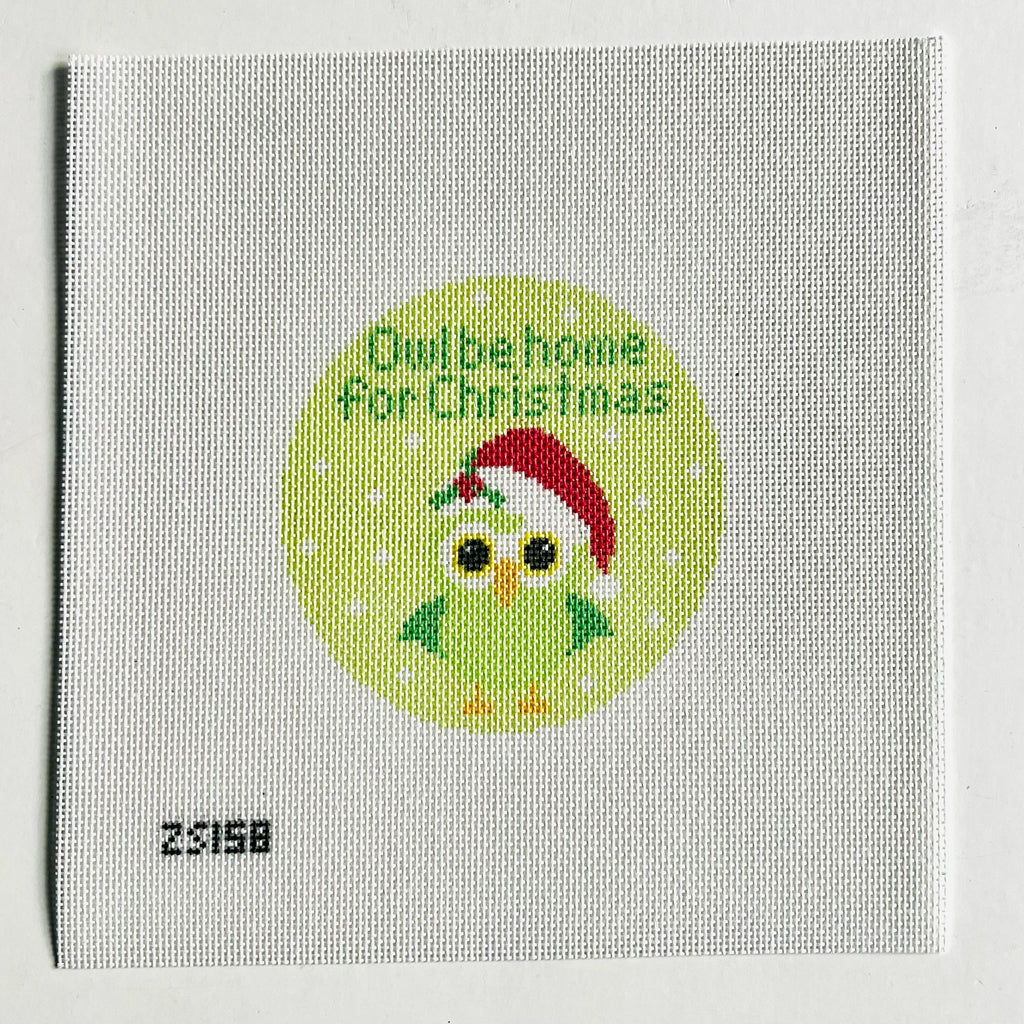 Owl Be Home for Christmas Printed Canvas