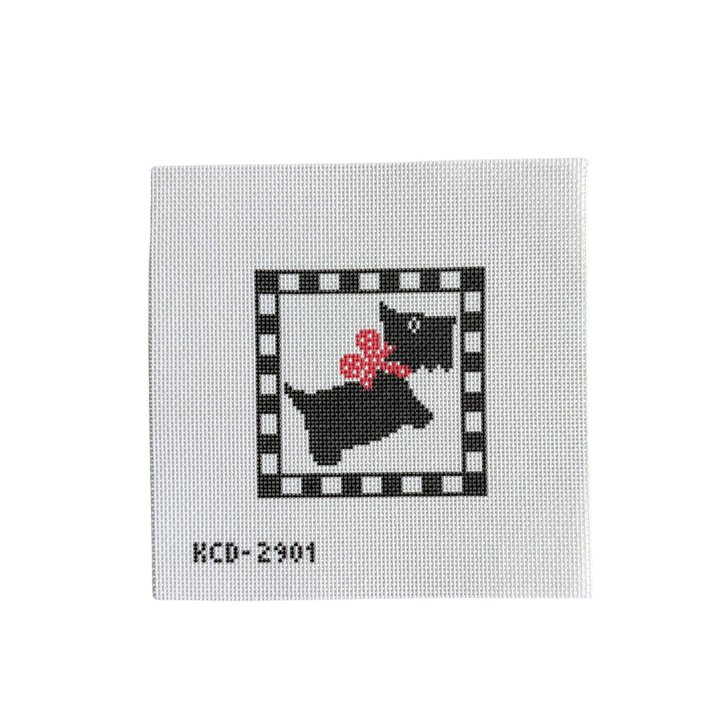 Scottie Square Printed Canvas