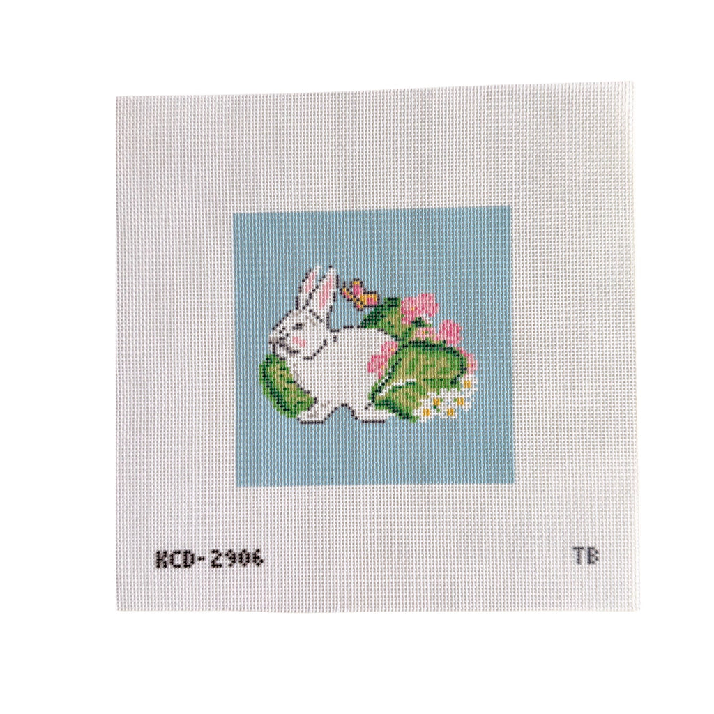 Bunny with Butterfly Printed Canvas