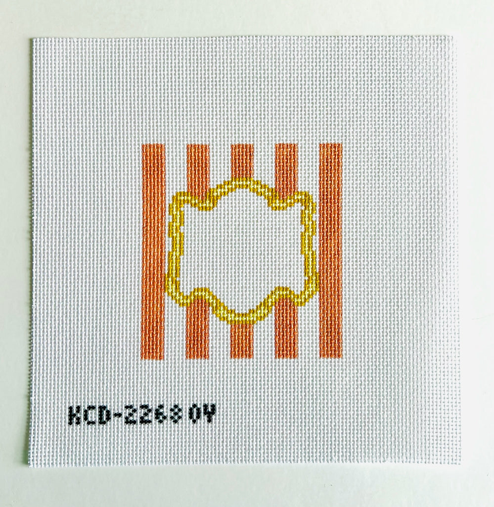 Monogram Striped Square