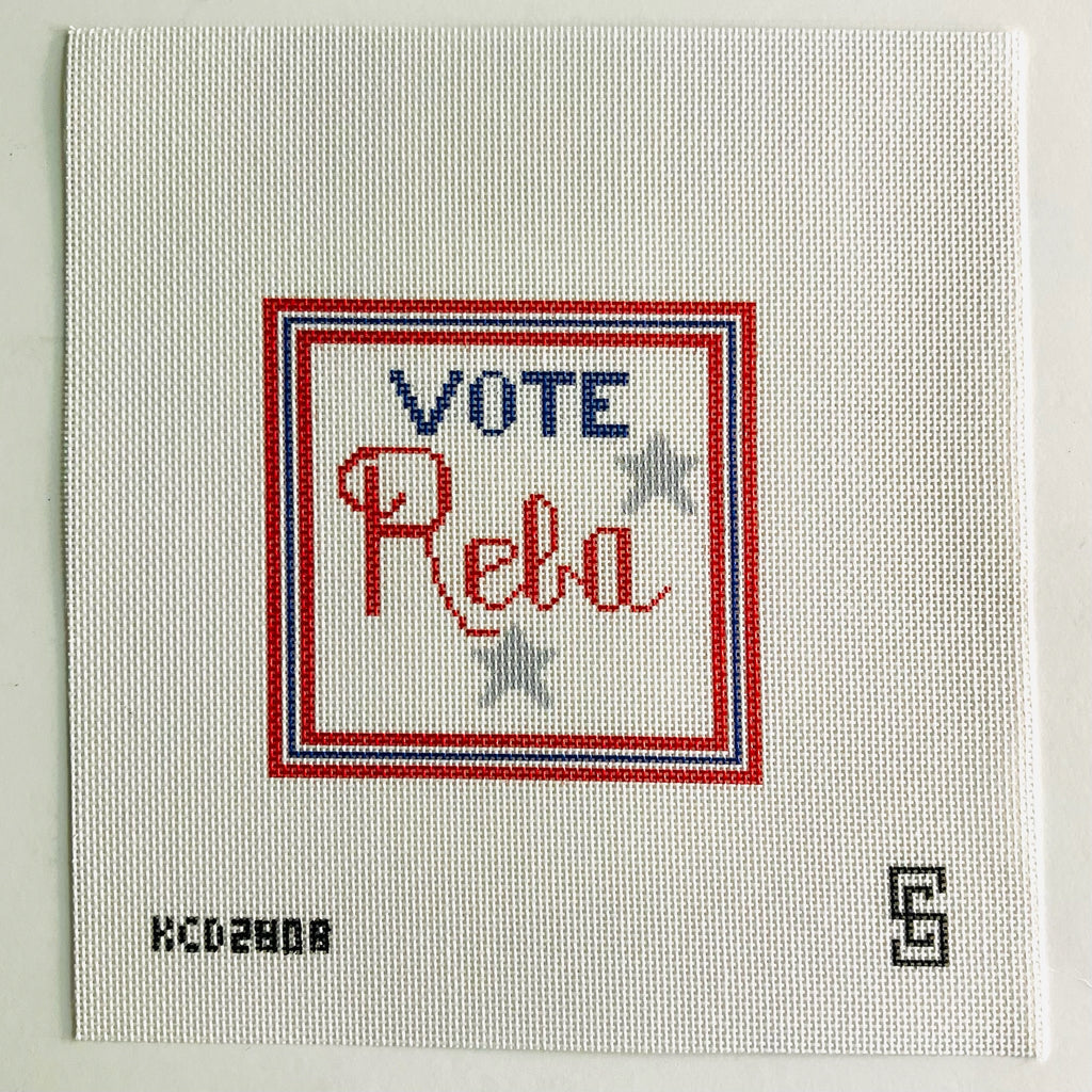 Vote Reba Printed Canvas