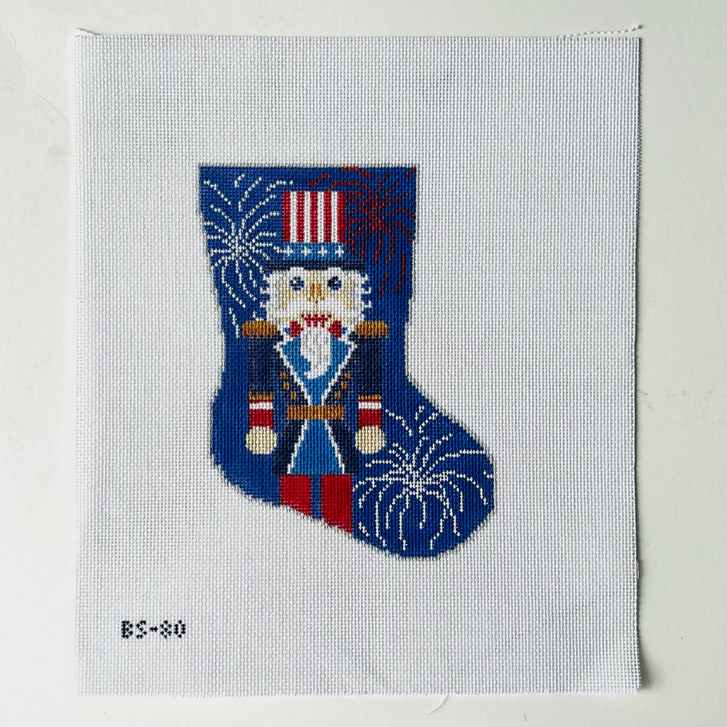 Stars and Stripes Sam Ornament Sized Bauble Stocking Canvas