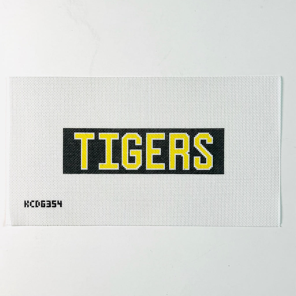 Black/Gold Tigers Cuff Printed Canvas