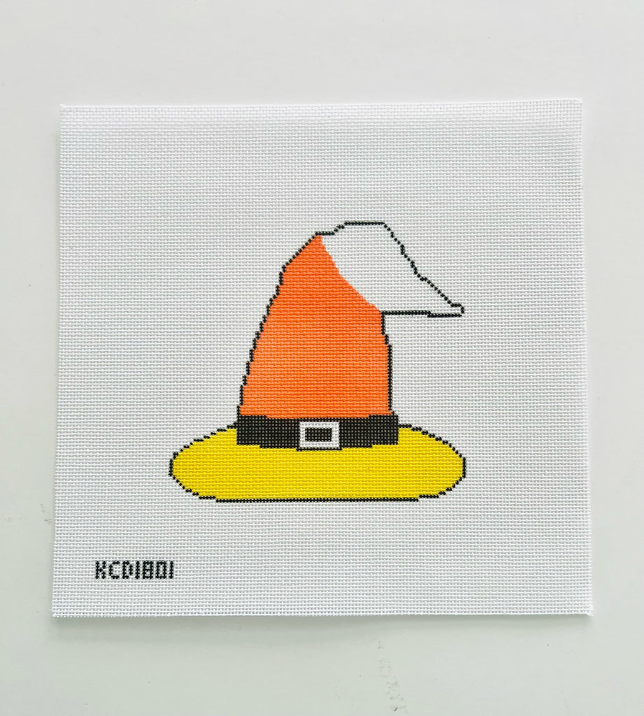 Candy Corn Witch's Hat Ornament