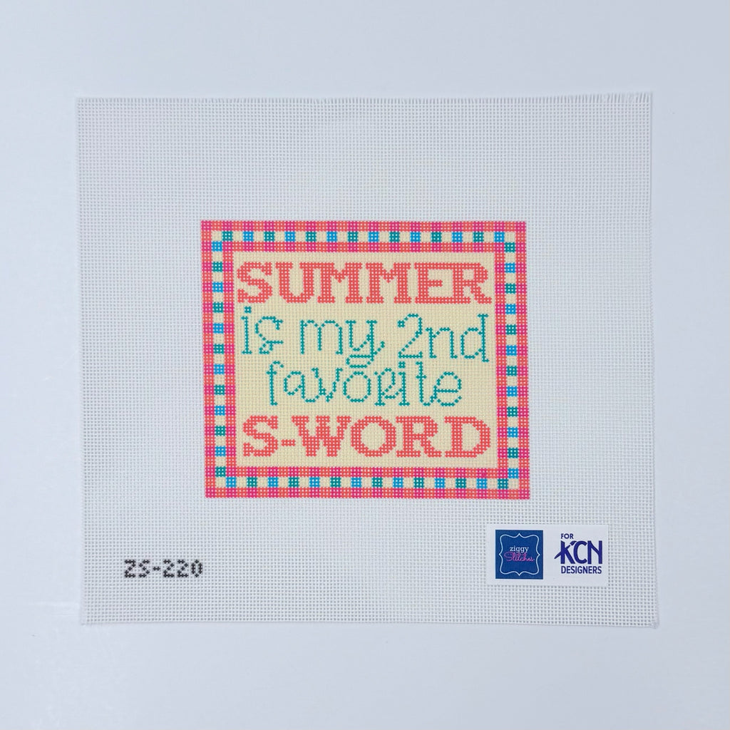 Summer is My 2nd Favorite S Word Printed Canvas