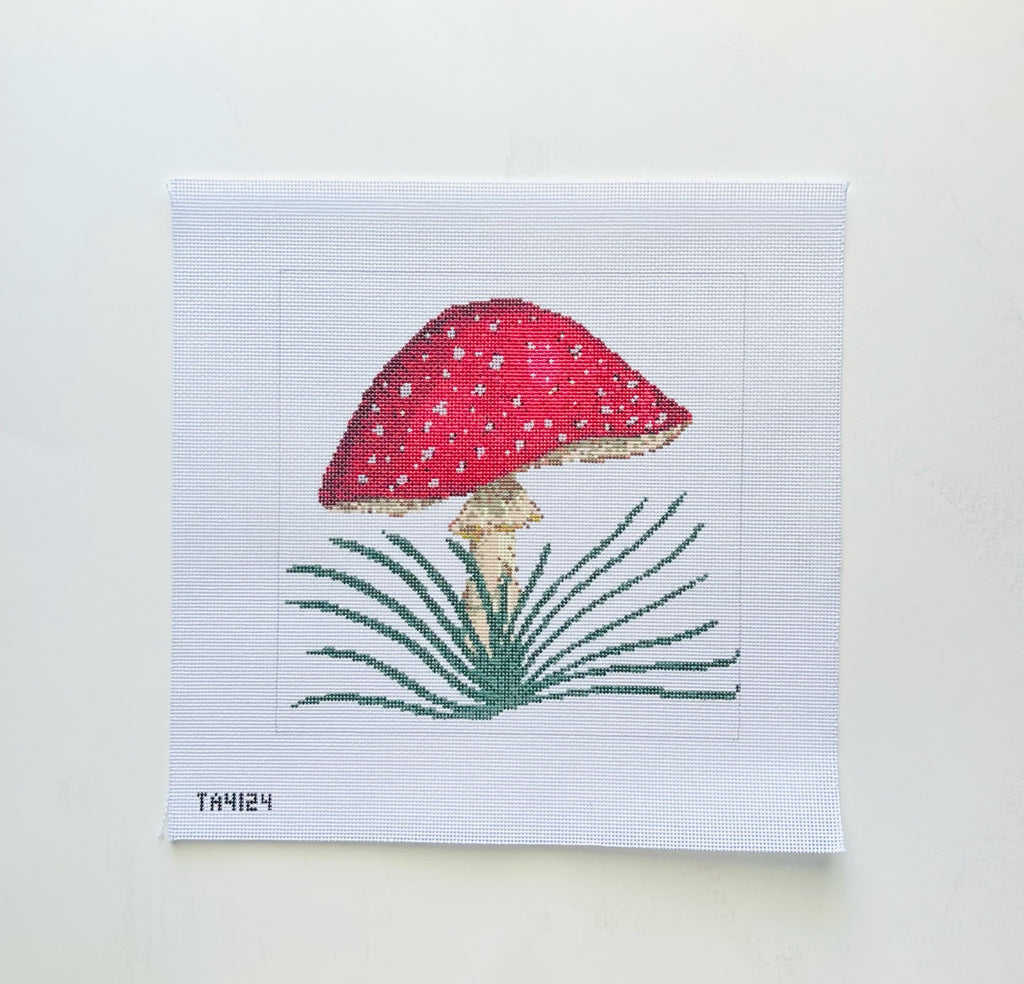 Fly Agaric on White Canvas