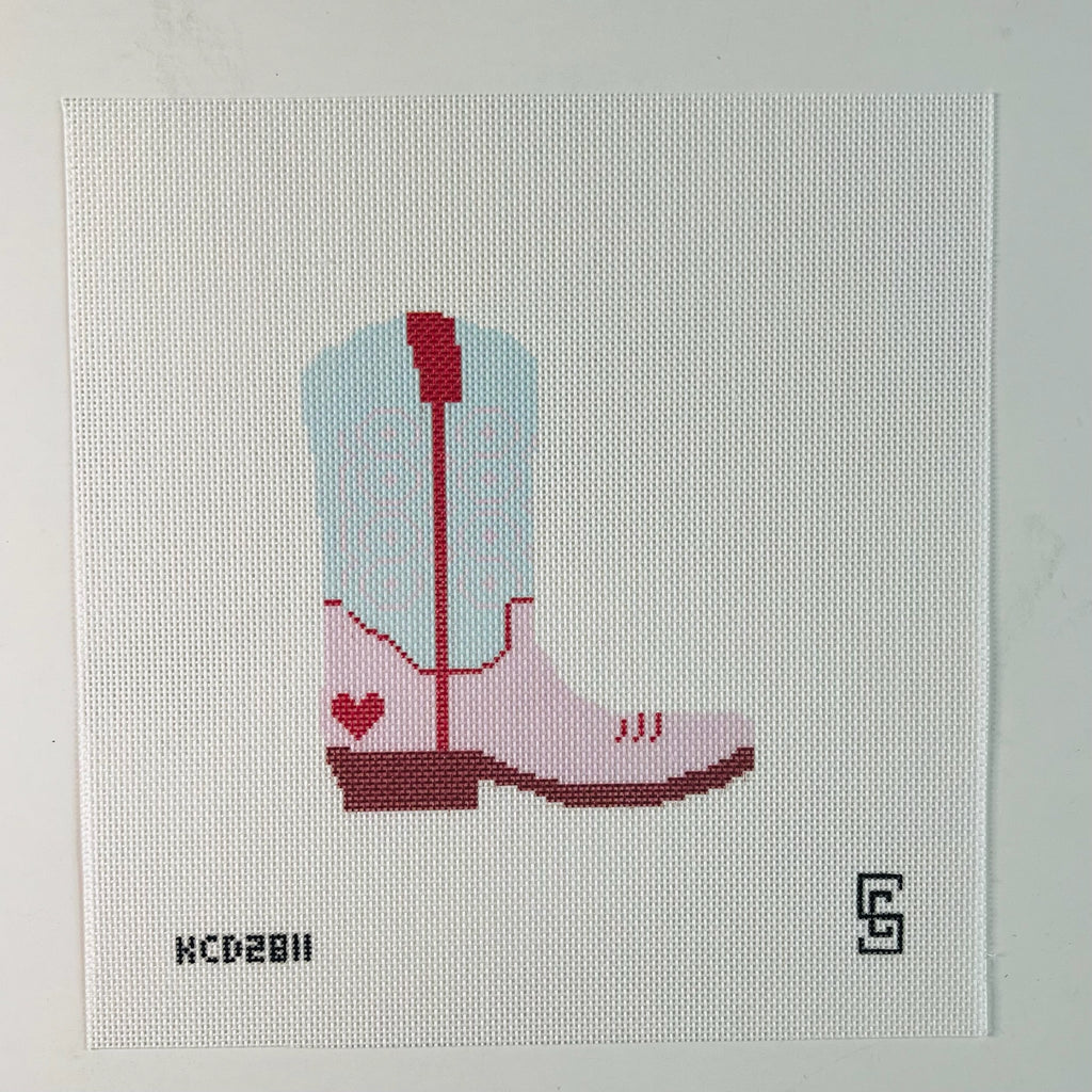 Lover Cowboy Boot Printed Canvas