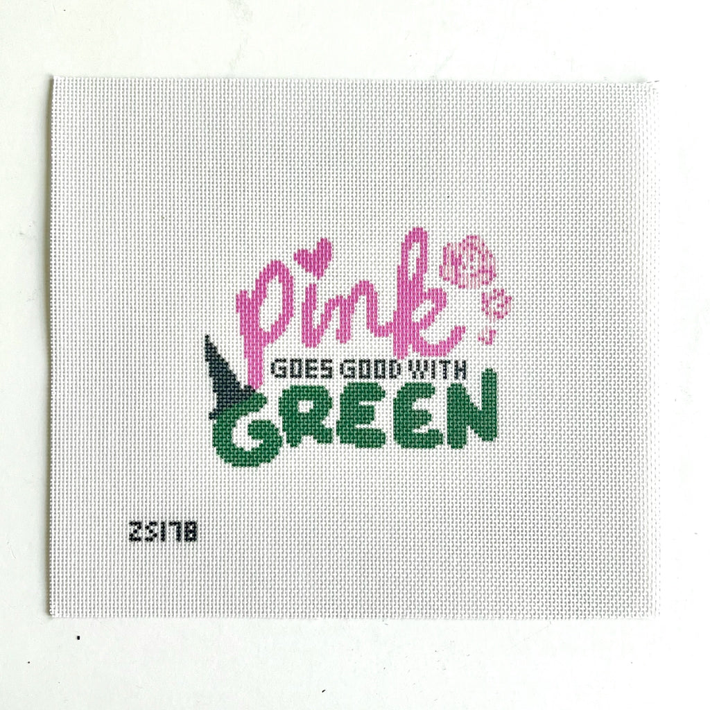 Pink Goes Good with Green Printed Canvas