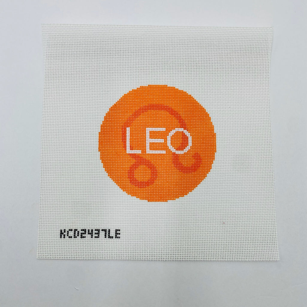 Leo Zodiac Round Canvas