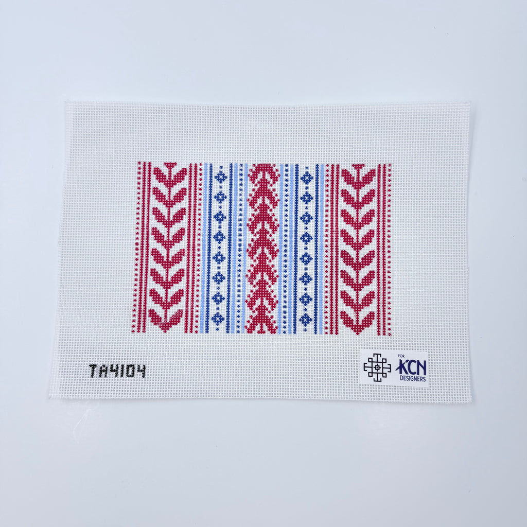 Red and Blue Clutch Canvas