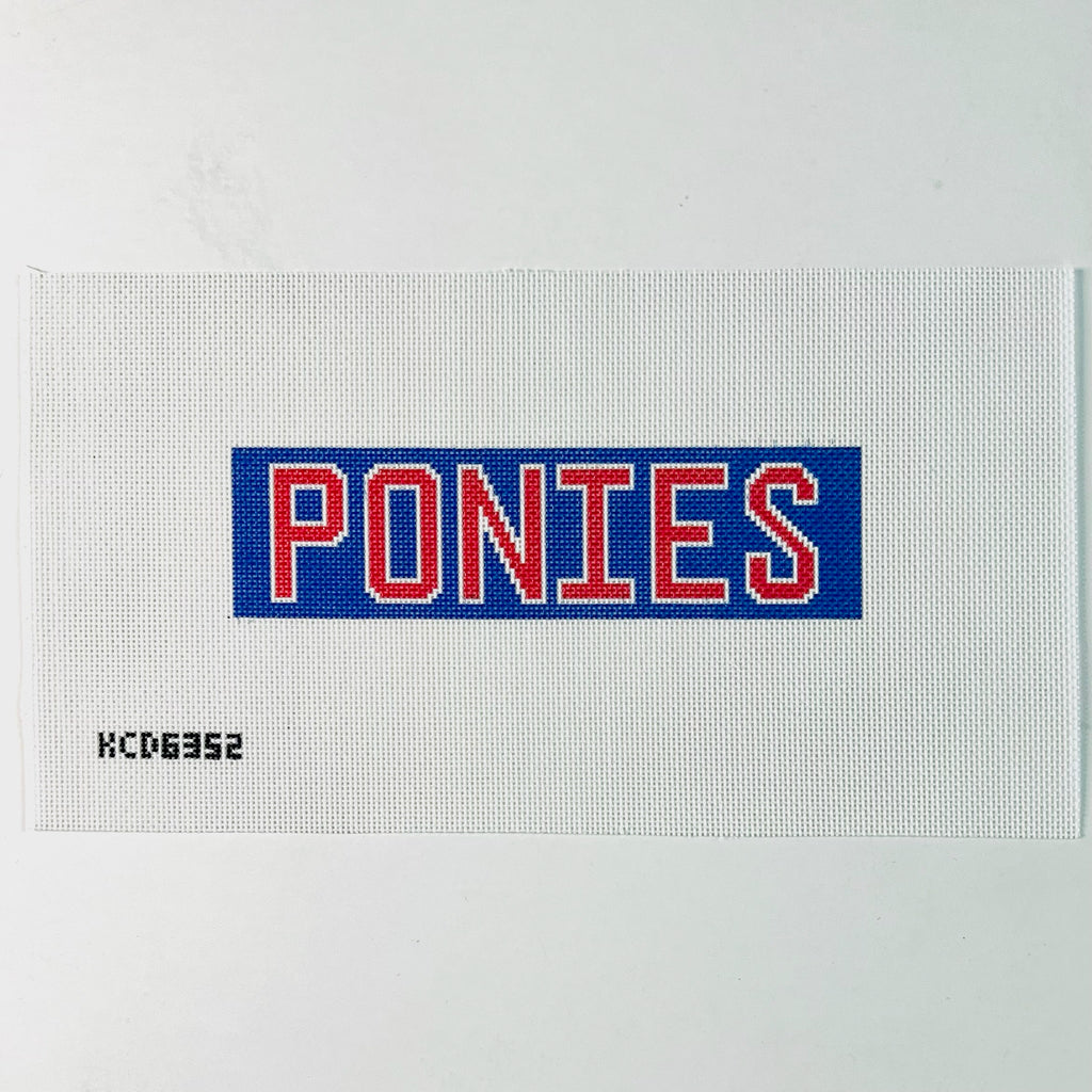 Ponies Cuff Printed Canvas