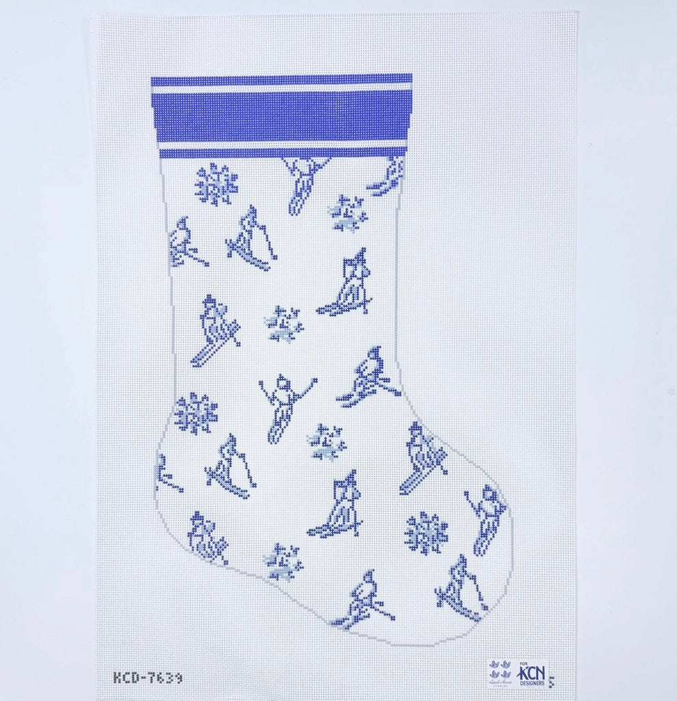 Apres Ski Stocking Printed Canvas
