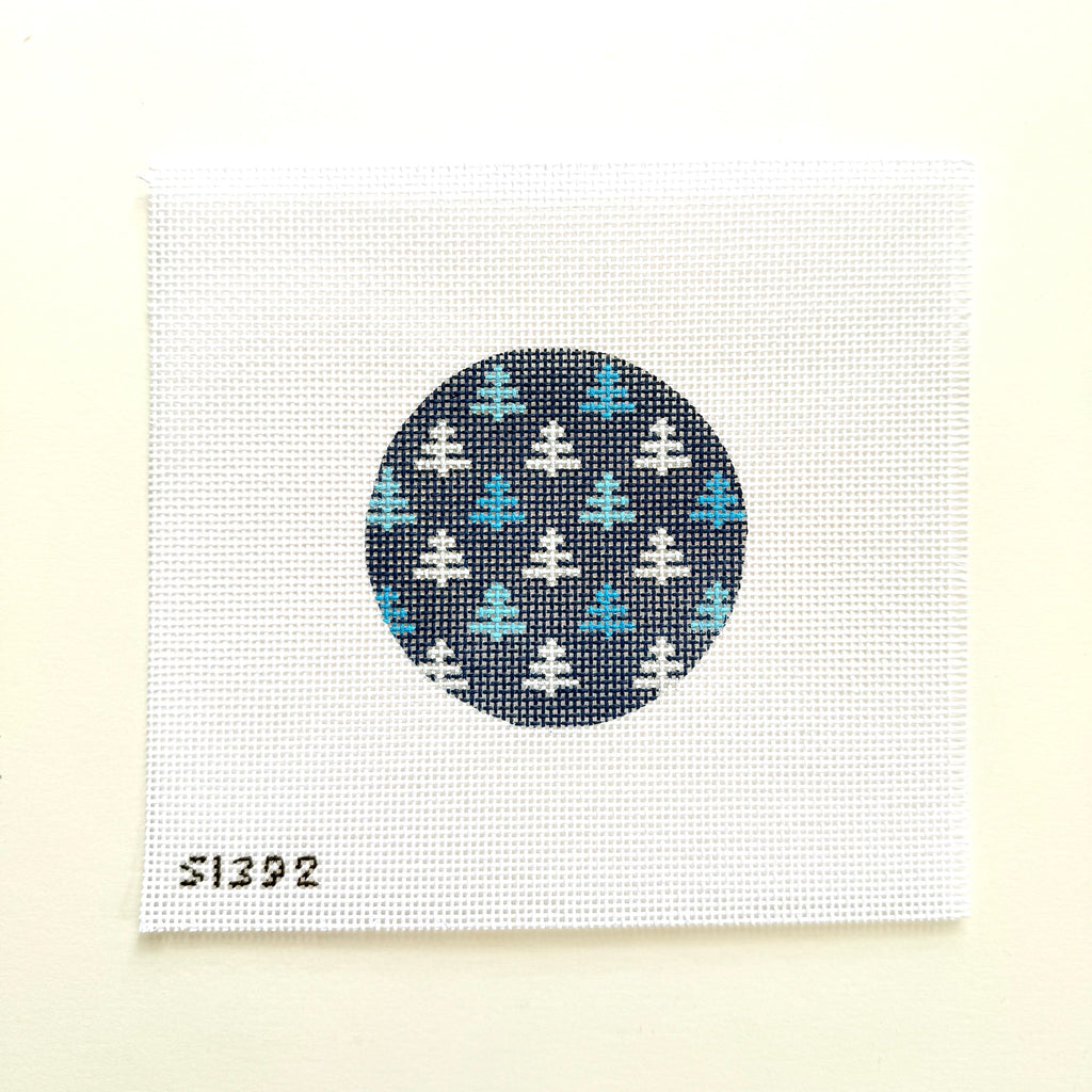 Blue and White Tree Ornament