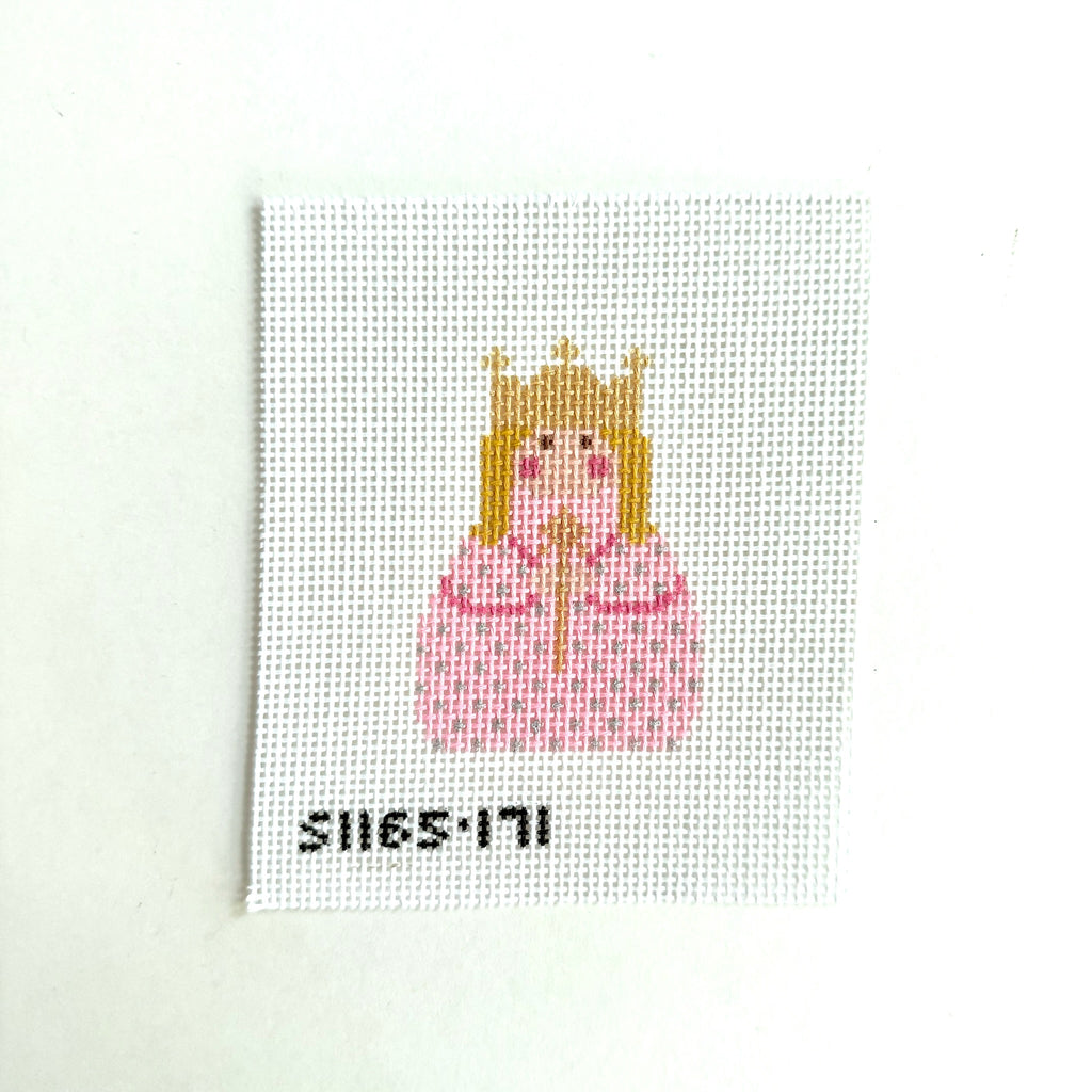 Pink Angel with Gold Crown