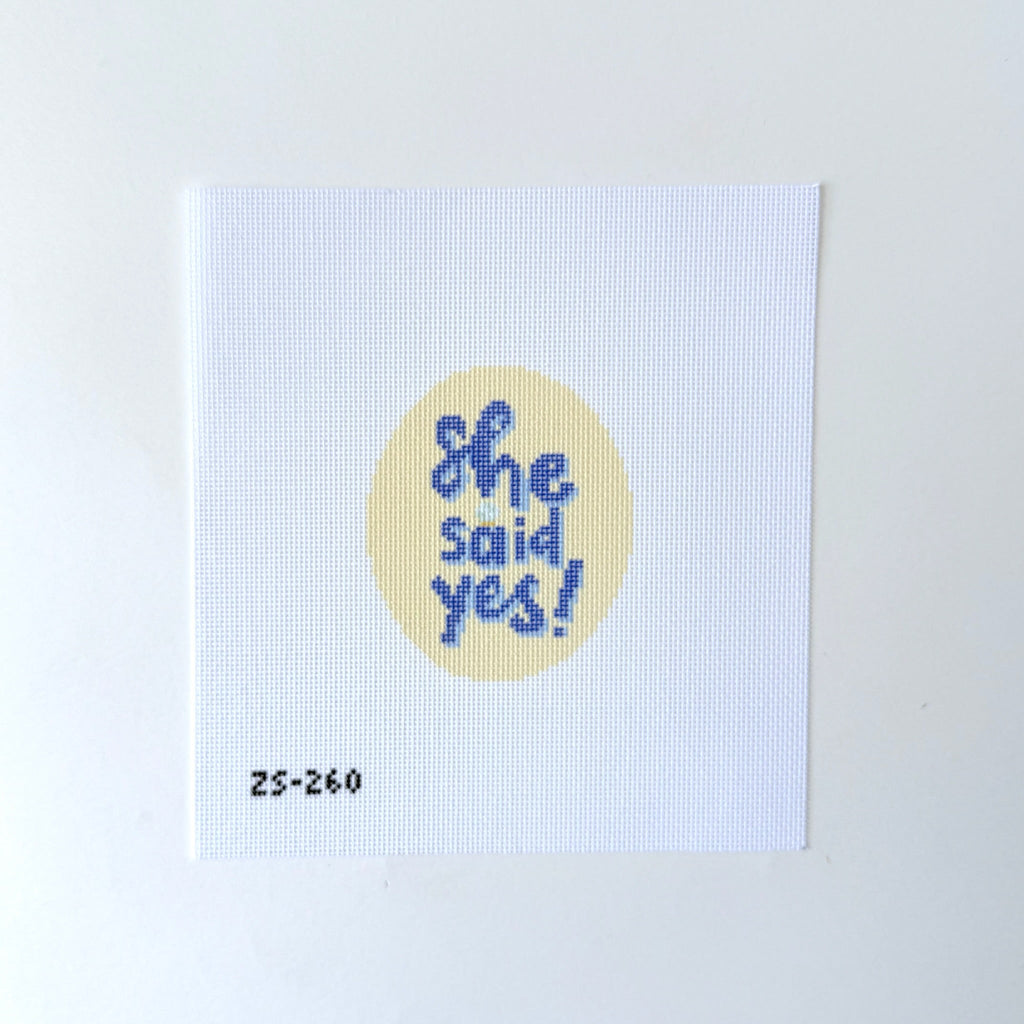 She Said Yes Printed Canvas