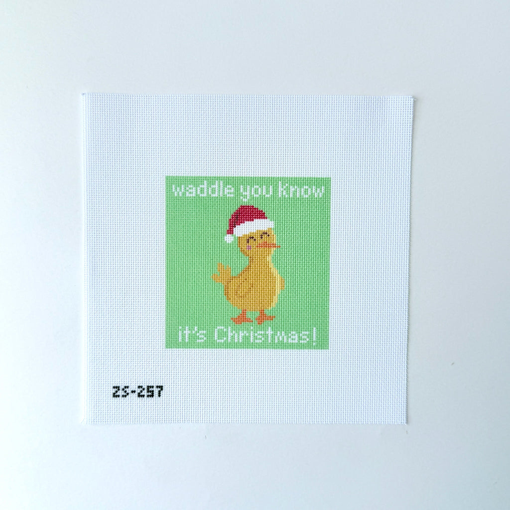 Waddle You Know It’s Christmas Printed Canvas
