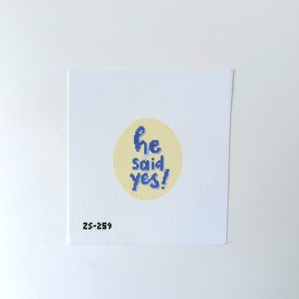 He Said Yes Printed Canvas