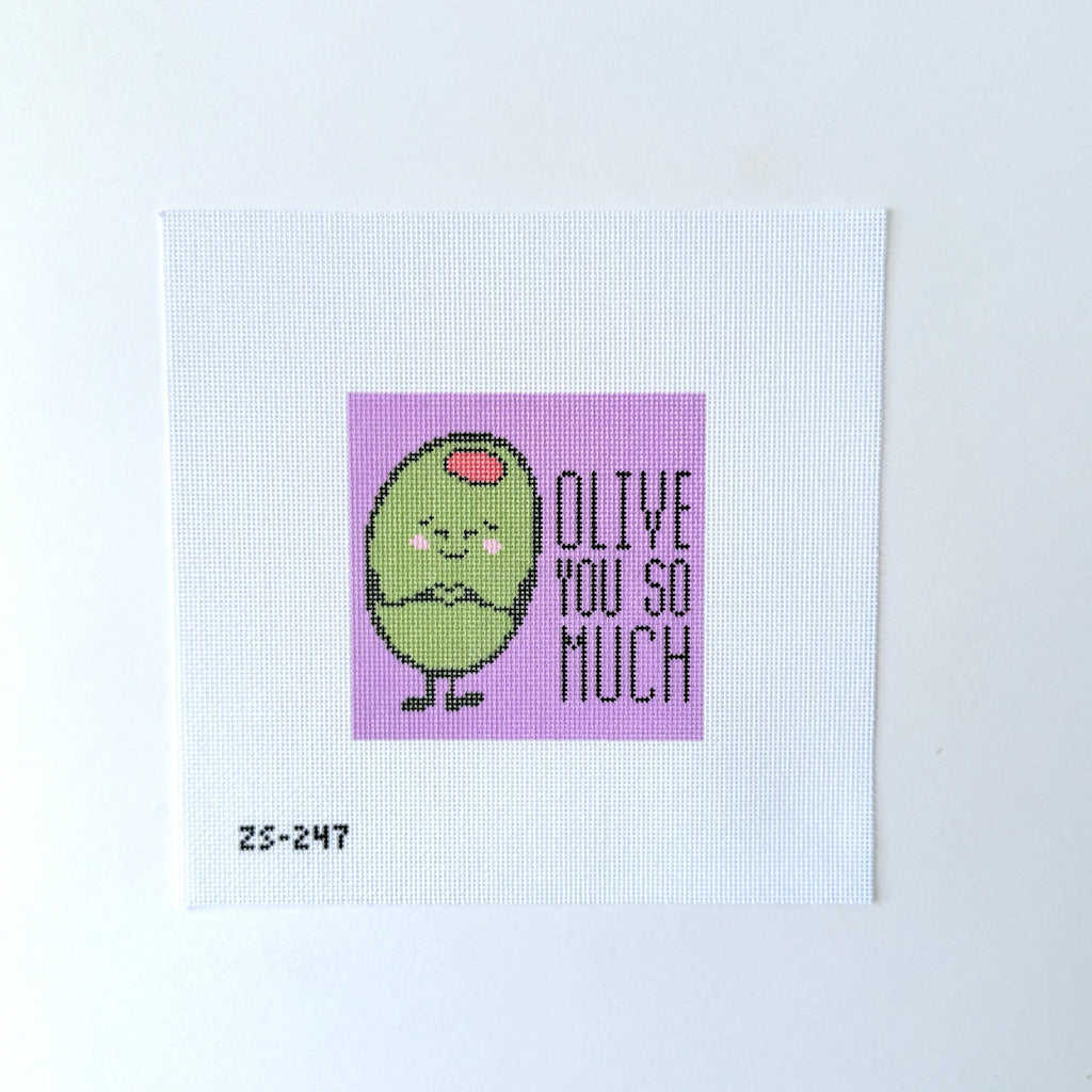 Olive You So Much Printed Canvas