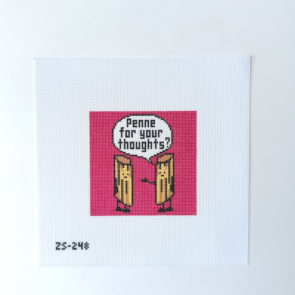 Penne for your thoughts Printed Canvas