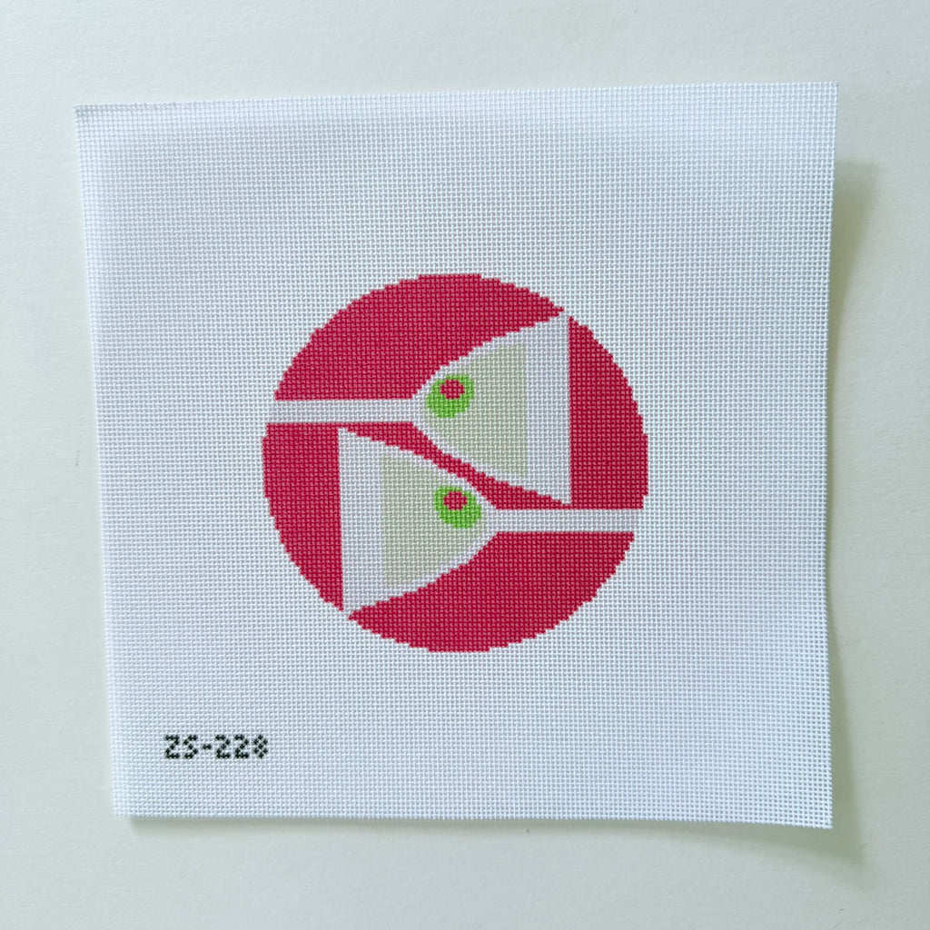 Martini Round Printed Canvas