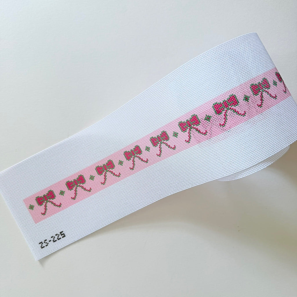 Christmas Bow Belt Printed Canvas