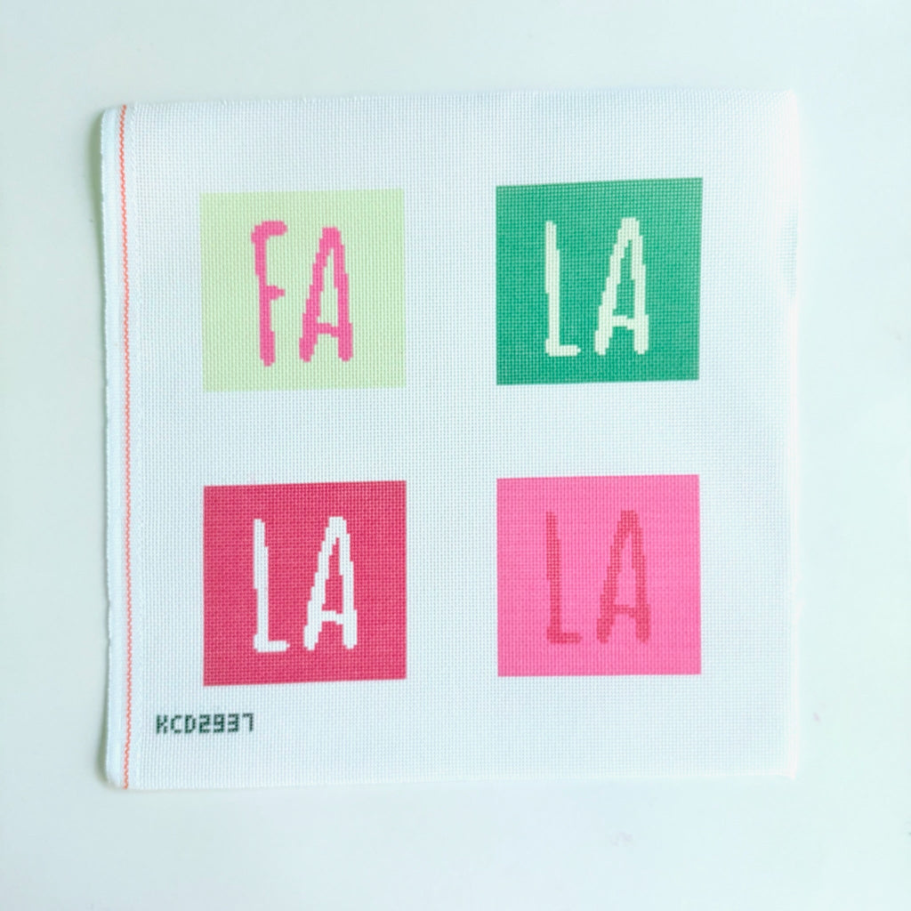 Fa La La Coasters Printed Canvas
