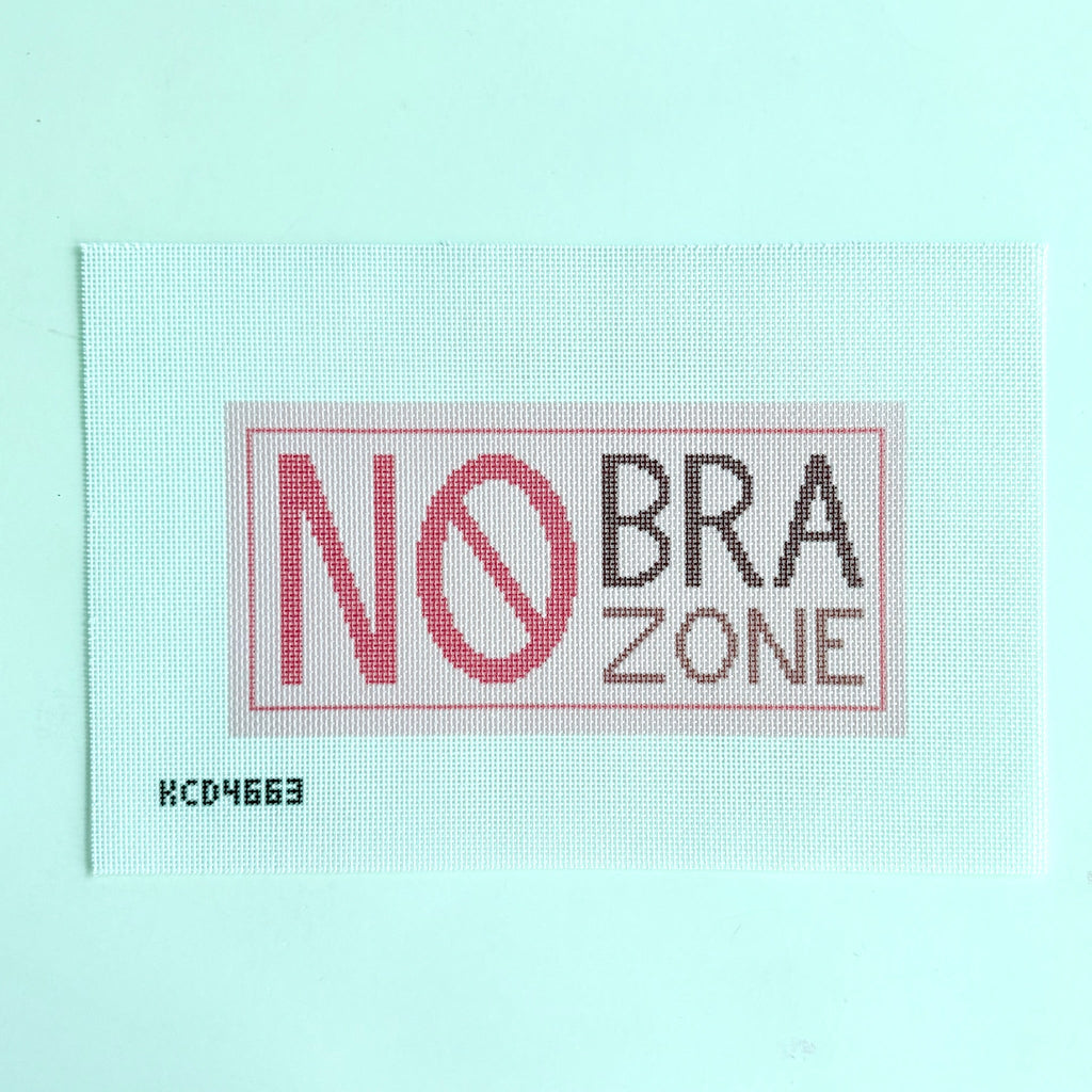 No Bra Zone Printed Canvas