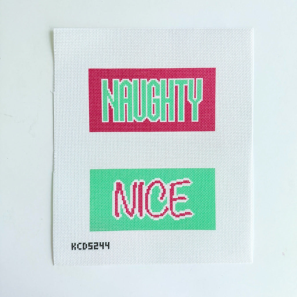 Naughty/Nice Printed Canvas