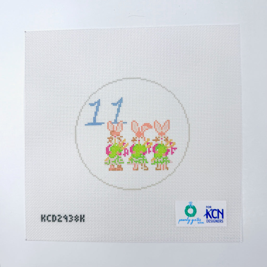 12 Days of Christmas Rounds Set of Printed Canvases
