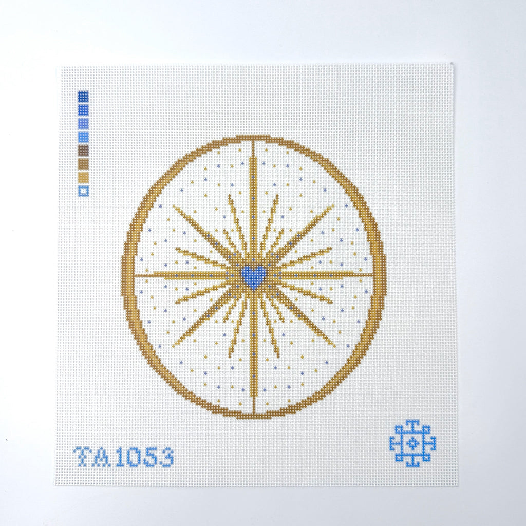 Star - White Printed Canvas