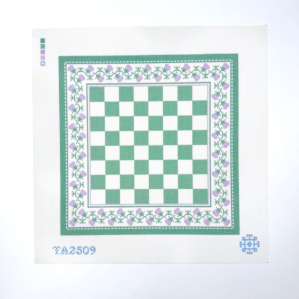 Thistle Chessboard Printed Canvas