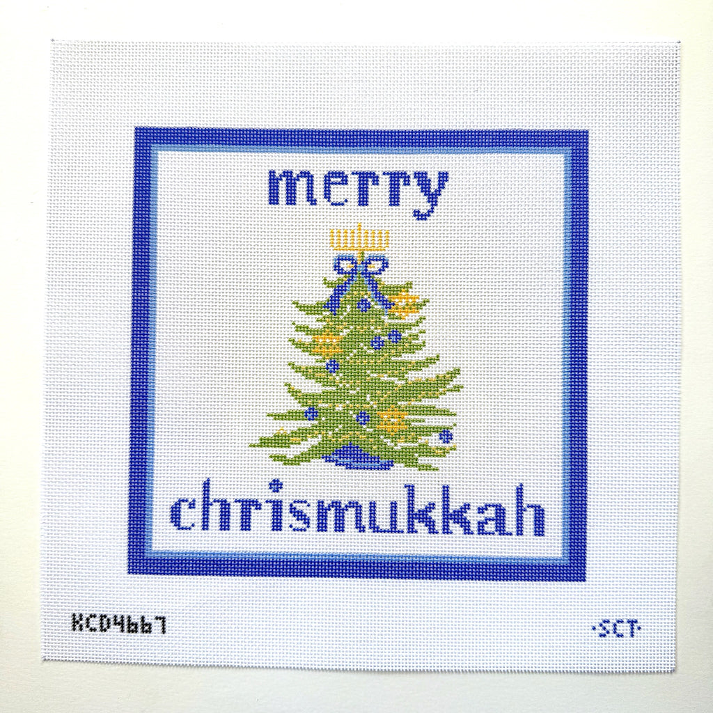 Merry Chrismukkah Pillow Printed Canvas